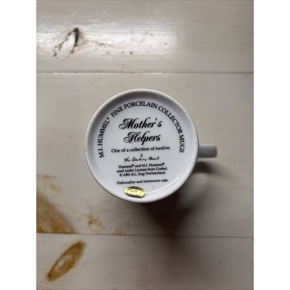 Danbury Mint ~ M.I. Hummel Mugs of the Year Porcelain Cups - 2 Cups Oct,Sept. - Picture 6 of 13